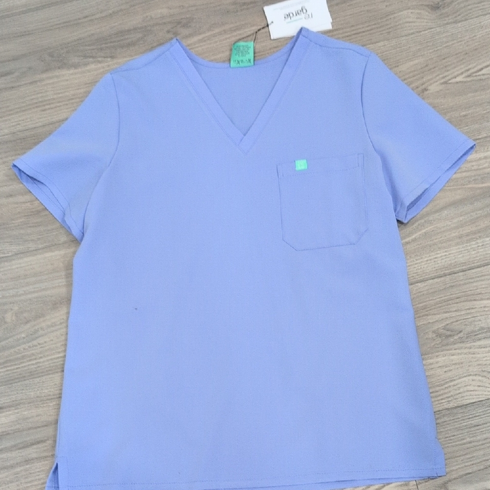 Garde Melasde persian purple  V-Neck Scrub Top one pocket